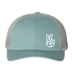 PEACE Smoke Blue/Aluminum Trucker Hat