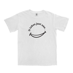 SMILE White Youth Heavyweight Ring Spun Tee