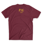 KIC Heather Maroon Unisex CVC Tee