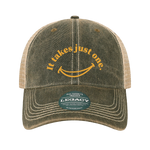 SMILE Black/Khaki Youth Old Favorite Trucker Hat