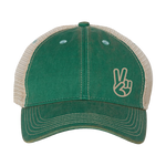 PEACE Aqua/Khaki Old Favorite Trucker Hat