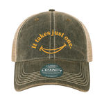 SMILE Black/Khaki Old Favorite Trucker Hat